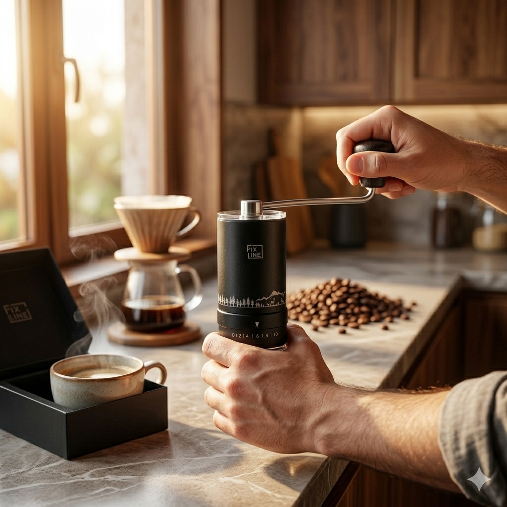 Handkaffeemühle für frischen Genuss