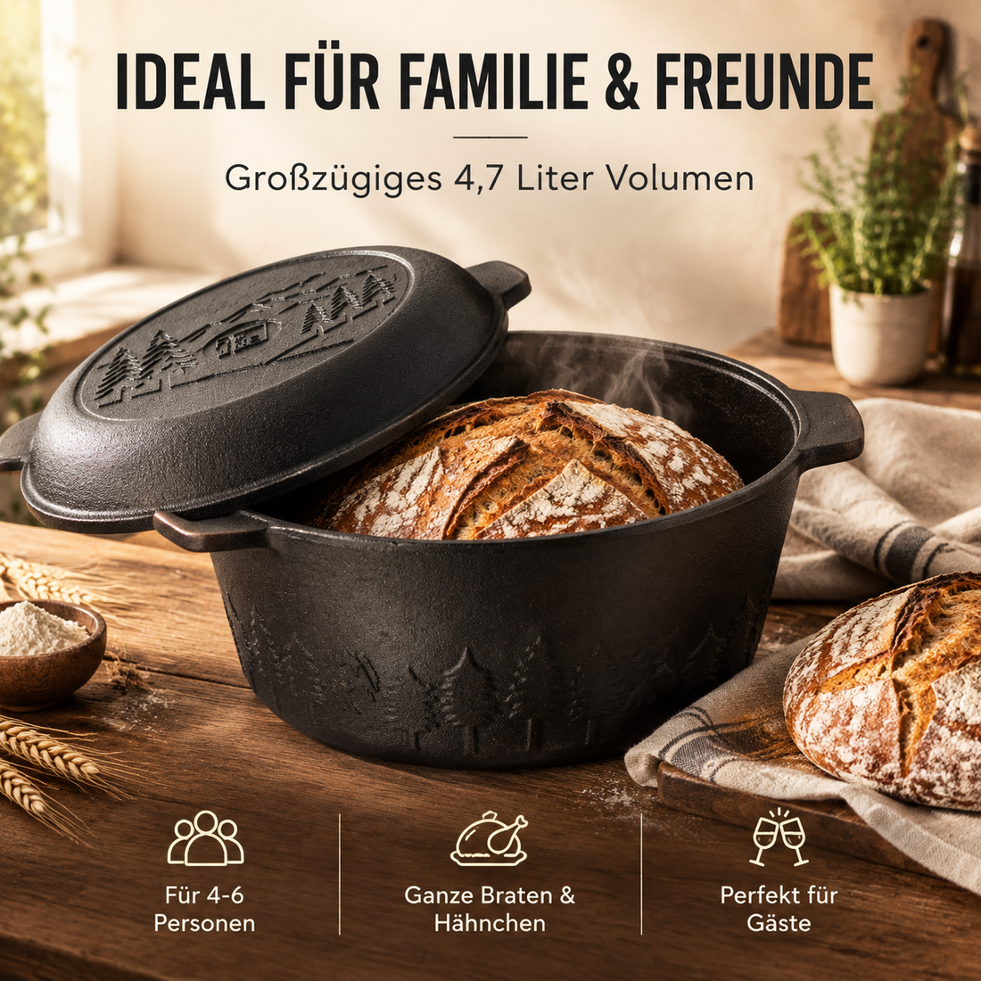 Unser eingebranntes Gusseisen