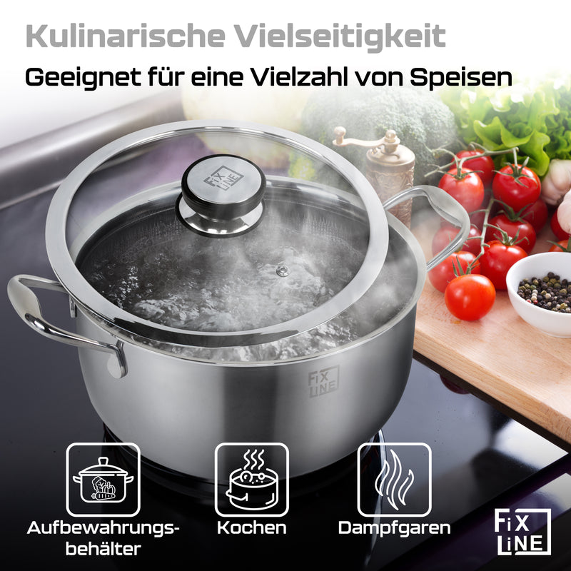 Kochtopf 24cm / 5 Liter Volumen in Black Forest Design