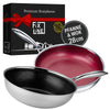 FIXLINE® 2er Set Pfanne & Wok 28cm