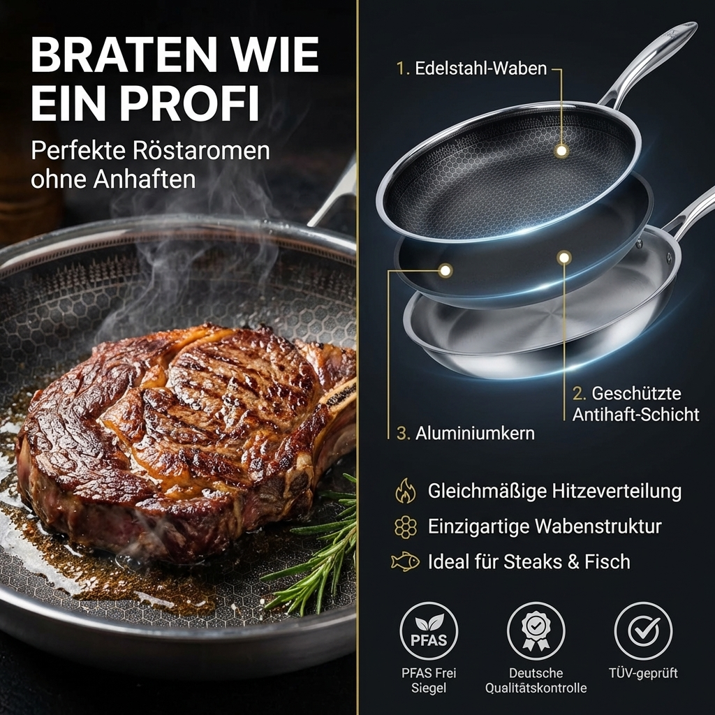 Exklusive Wabenpfanne